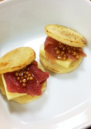 おつまみにぴったり♪ 山芋一口サンド-レシピのメイン写真