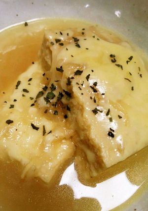 ぽってり♡高野豆腐オニオングラタンスープ-レシピのメイン写真