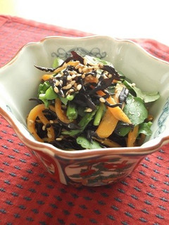 ひじきとクレソンの辛子酢味噌和え-レシピのメイン写真