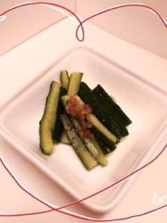 たたききゅうり(梅和え)-レシピのメイン写真