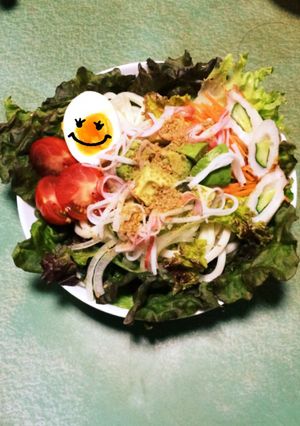 彩りたくさんサラダうどんさん-レシピのメイン写真