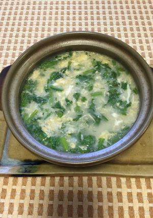 春菊とじゃこの卵雑炊-レシピのメイン写真