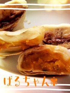 春巻きデザート♡パンプキン&チョコバナナ-レシピのメイン写真