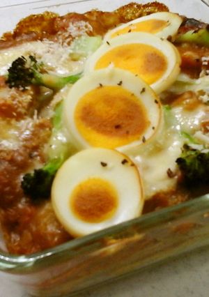 リメイク♪カレーのペンネグラタン♪-レシピのメイン写真