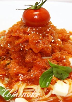 トマトとリンゴ酢で冷たいパスタ-レシピのメイン写真