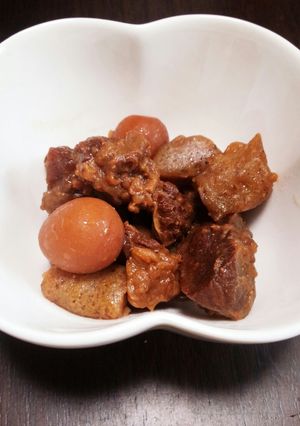 簡単♪うずら卵と牛すじの旨煮-レシピのメイン写真