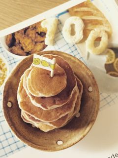 離乳食★米粉とバナナのパンケーキタワー-レシピのメイン写真