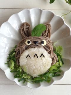 簡単デコごはん*トトロの大根おろしそば-レシピのメイン写真