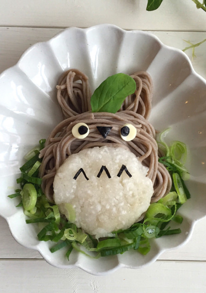 簡単デコごはん＊トトロの大根おろしそば-レシピのメイン写真