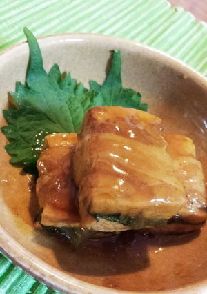 厚揚げ肉巻き-レシピのメイン写真
