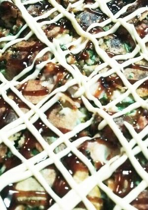 ニラとタコの簡単チヂミ風焼き-レシピのメイン写真