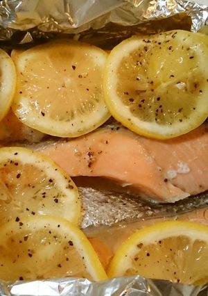 圧力鍋で簡単 鮭のレモン蒸し-レシピのメイン写真