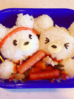 キャラ弁☆応援クマちゃん弁当-レシピのメイン写真
