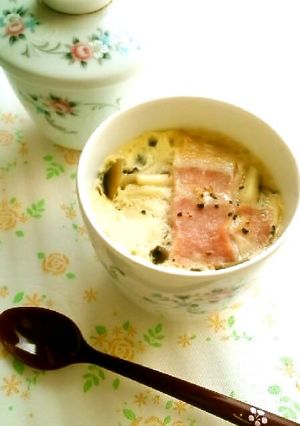 ☺レンジで簡単♪豆乳入り洋風茶碗蒸し☺-レシピのメイン写真