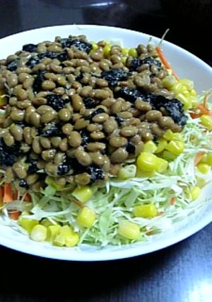 千切りキャベツの納豆たまごかけ☆-レシピのメイン写真