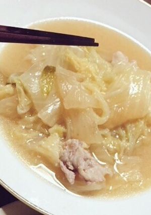 白菜の味噌煮込みスープ-レシピのメイン写真