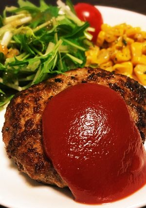 ハンバーグ-レシピのメイン写真