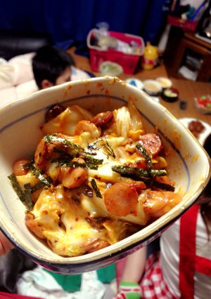 キムチ&ソーセージ-レシピのメイン写真