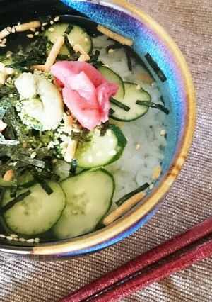 冷ごはんで簡単冷やし茶漬け-レシピのメイン写真