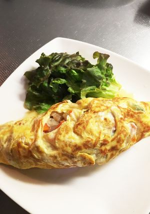 野菜たっぷりオムレツ-レシピのメイン写真