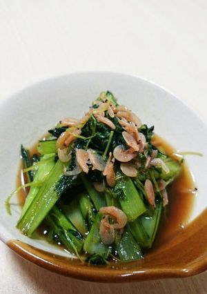 小松菜と豆苗の和風炒め煮-レシピのメイン写真