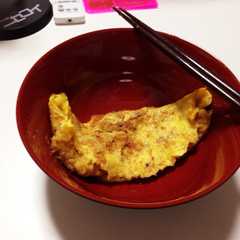 フライパンを綺麗に パン粉オムレツ-レシピのメイン写真