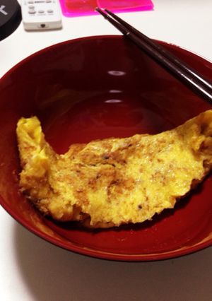 フライパンを綺麗に パン粉オムレツ-レシピのメイン写真