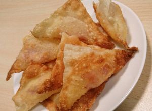焼売の皮でﾊﾟﾘﾊﾟﾘチーズおつまみ-レシピのメイン写真