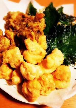 簡単にサクサクッ!お好み焼き粉de天ぷら-レシピのメイン写真
