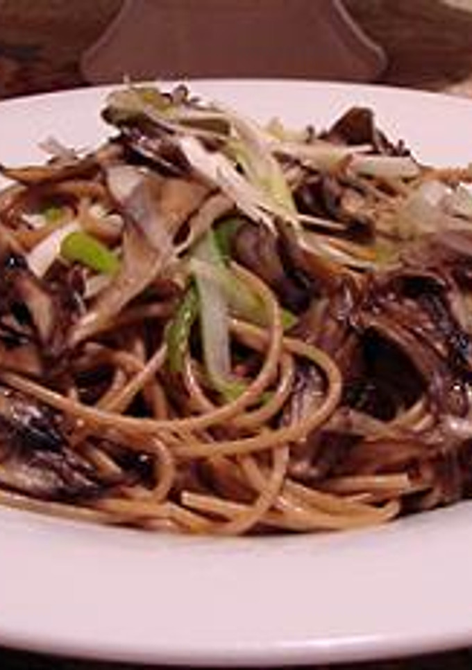 舞茸とネギの全粒粉パスタ*ジンジャー風味-レシピのメイン写真