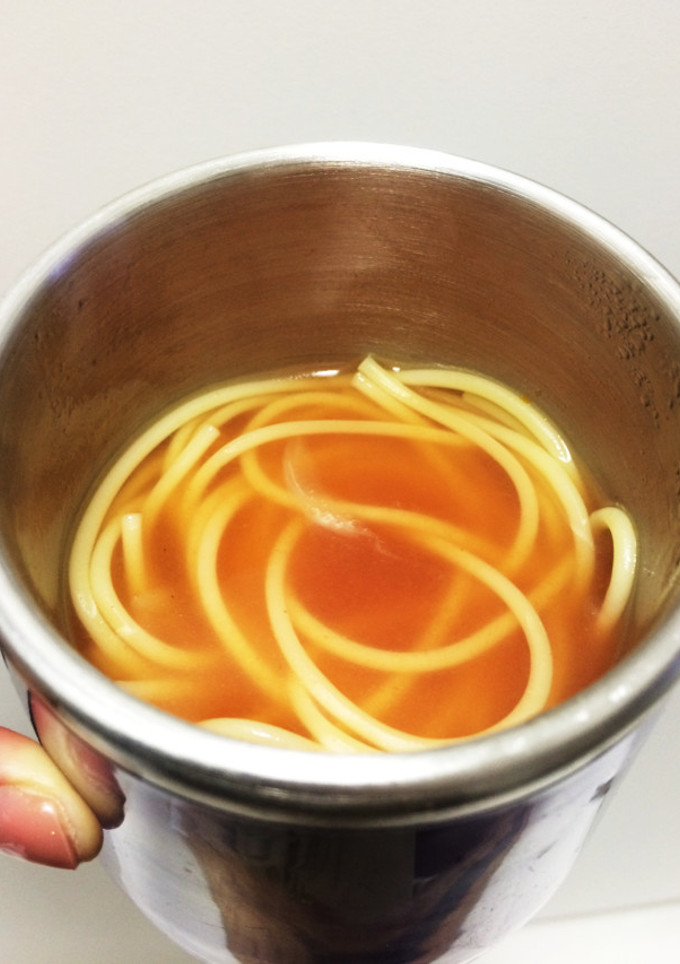 冷凍玉ねぎ②使用 即席スープスパゲティ-レシピのメイン写真