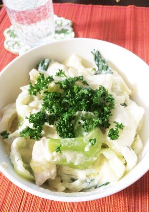 糖質制限 鶏肉のヘルシークリーム煮風♪-レシピのメイン写真