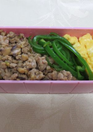 肉味噌の三色弁当-レシピのメイン写真