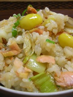 ごぼうと鮭の葱ごはん-レシピのメイン写真