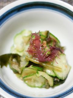 胡瓜と海草の梅酢和え-レシピのメイン写真