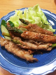 に〜く巻き巻き♪アスパラ-レシピのメイン写真