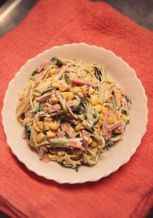 スパサラに粉チーズ入れちゃいました-レシピのメイン写真