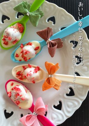 フリーズドライ苺☆スプーンチョコレート-レシピのメイン写真