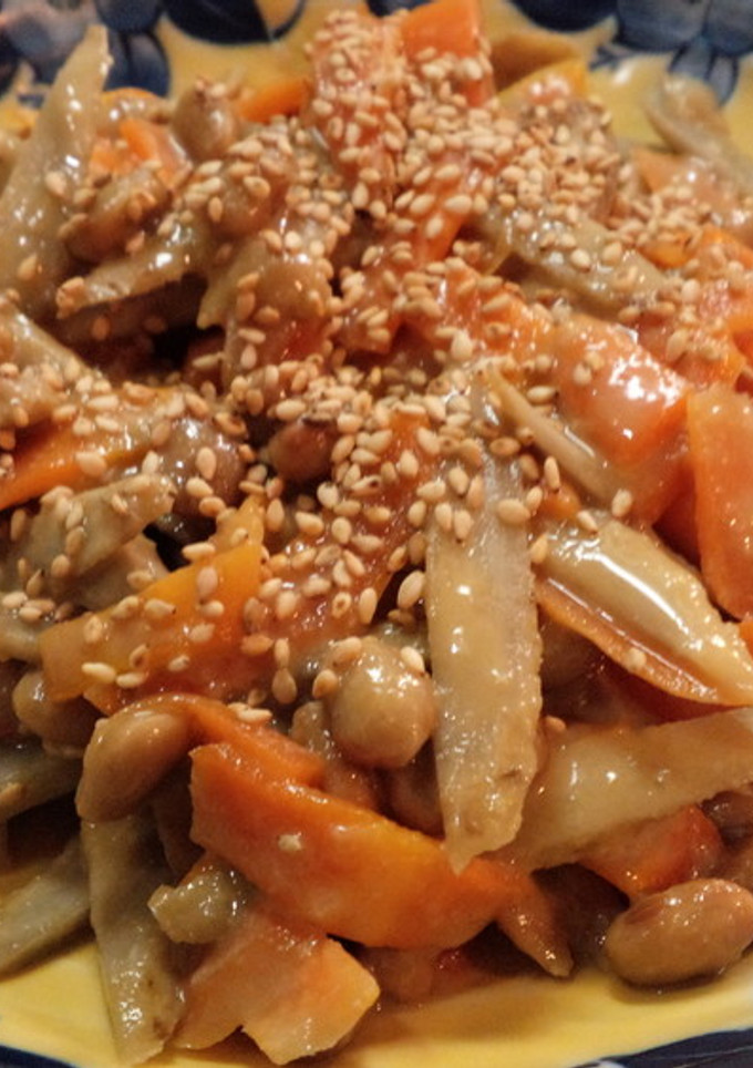 納豆とゴボウの♪ごま味噌炒め-レシピのメイン写真