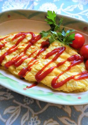 簡単☆千切りキャベツのチーズオムレツ-レシピのメイン写真
