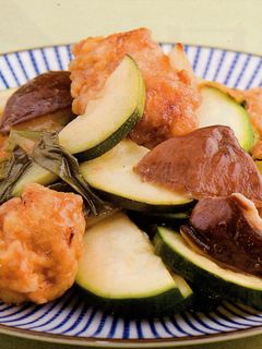 ズッキーニと鶏の甘酢炒め-レシピのメイン写真