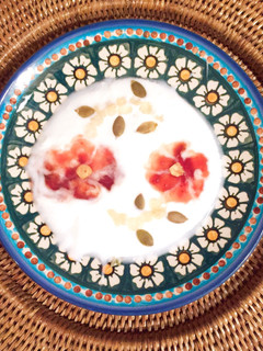 朝食に♪お花のヨーグルトアート-レシピのメイン写真