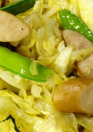 春野菜とソーセージのオイスターソース炒め-レシピのメイン写真