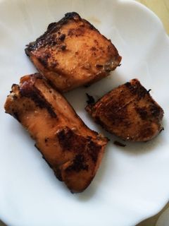 お弁当に!簡単◎鮭の味噌みりん焼き-レシピのメイン写真
