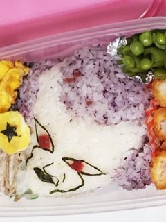 簡単にフリーザ様キャラ弁-レシピのメイン写真