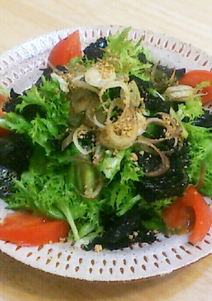 レタスと海苔の和風サラダ-レシピのメイン写真
