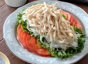 レンジで簡単☆鶏むね肉の棒々鶏。-レシピのメイン写真