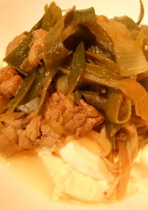 簡単、時短☆肉乗せ豆腐-レシピのメイン写真