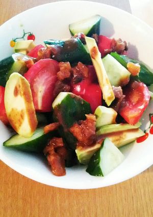 南蛮味噌と生野菜 ランチで夏バテ対策♪-レシピのメイン写真