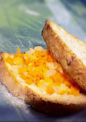 にんじんと玉ねぎのサンドウィッチ-レシピのメイン写真